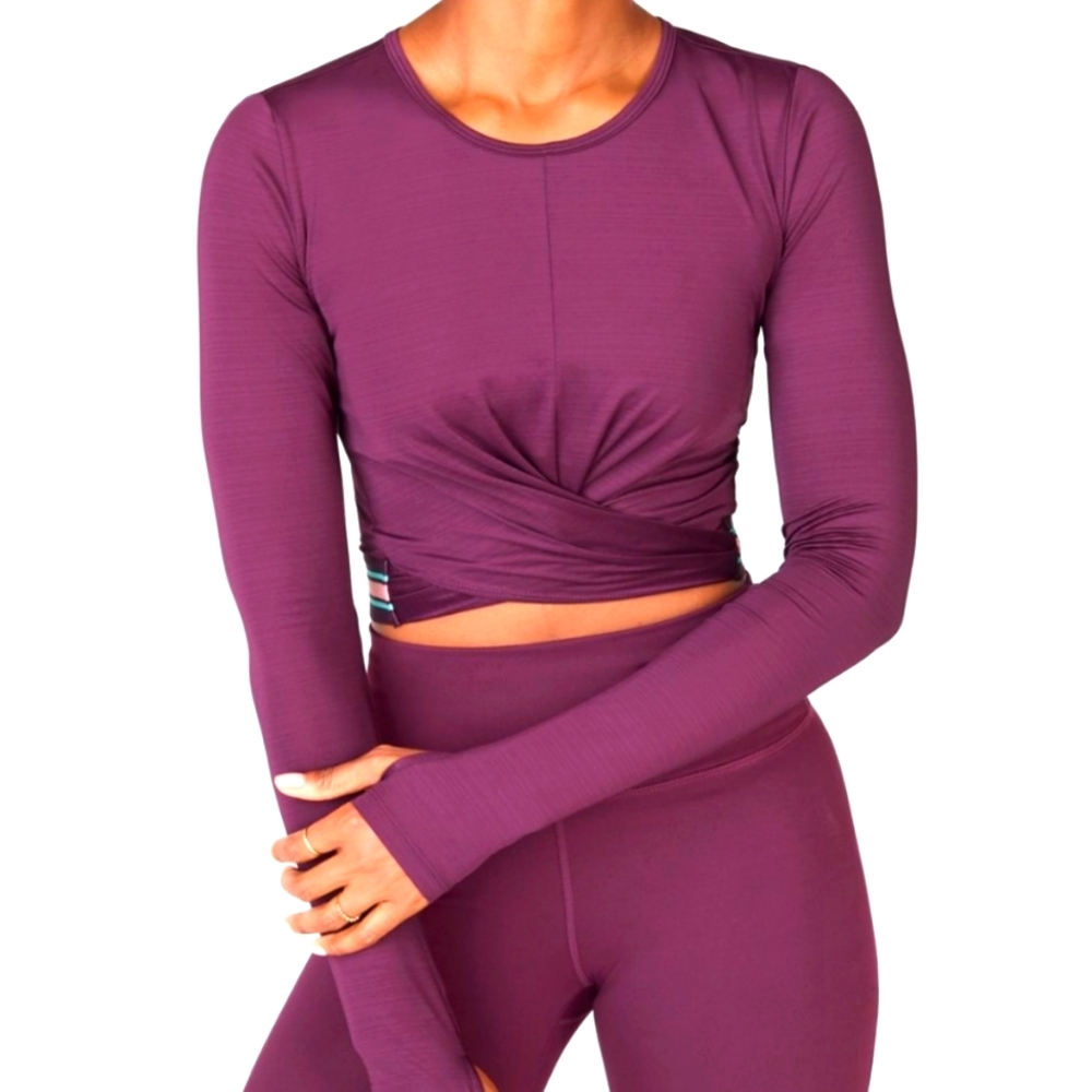 Fabletics Eco-Conscious Front Twist Long-sleeve with Thumb holes